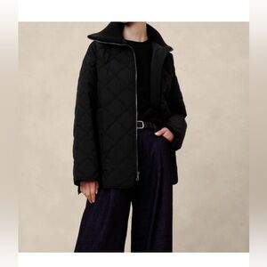 Banana Republic oversized quilted jacket -small petite